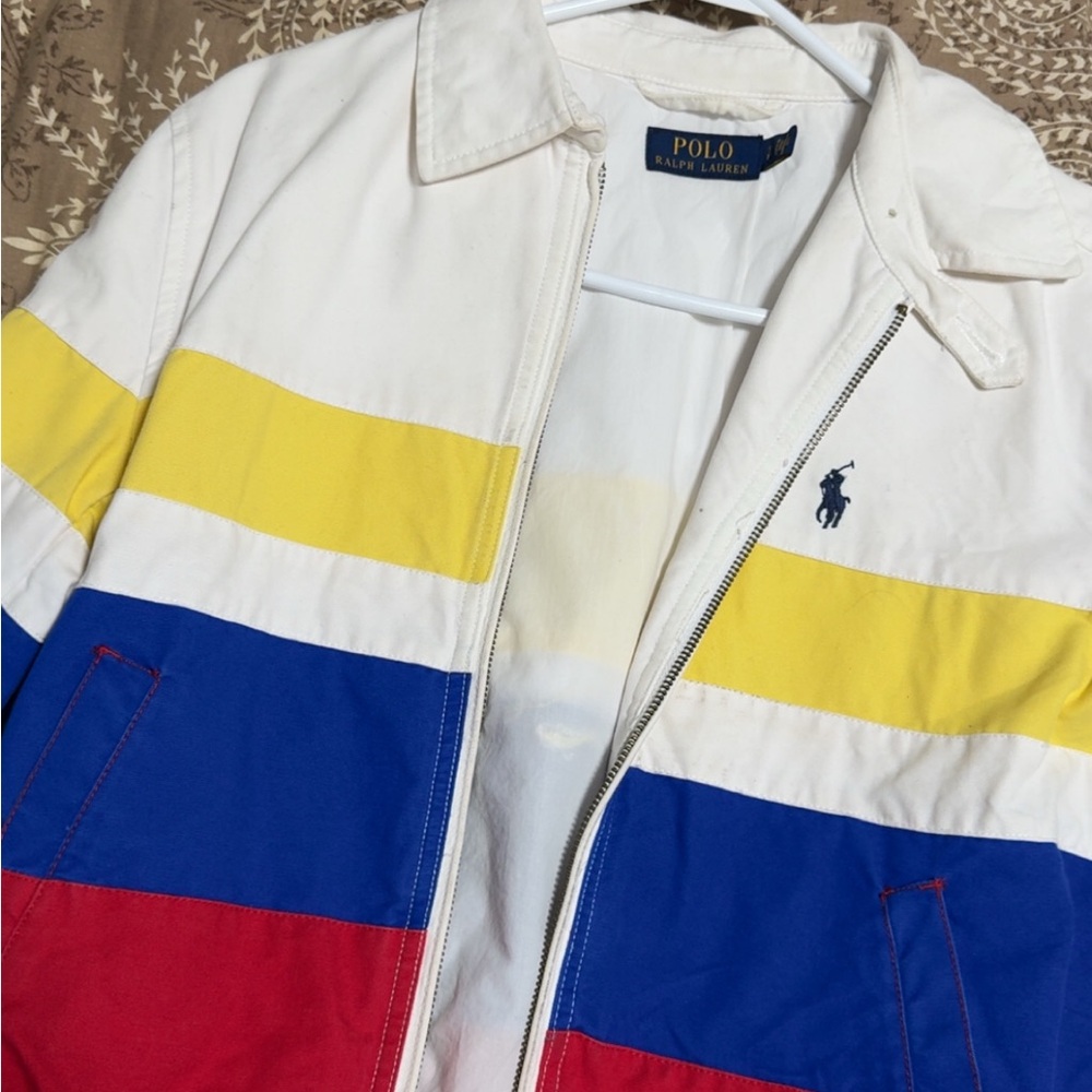 Polo by Ralph Lauren Colorblock Windbreaker - White, Yellow, Blue, Red